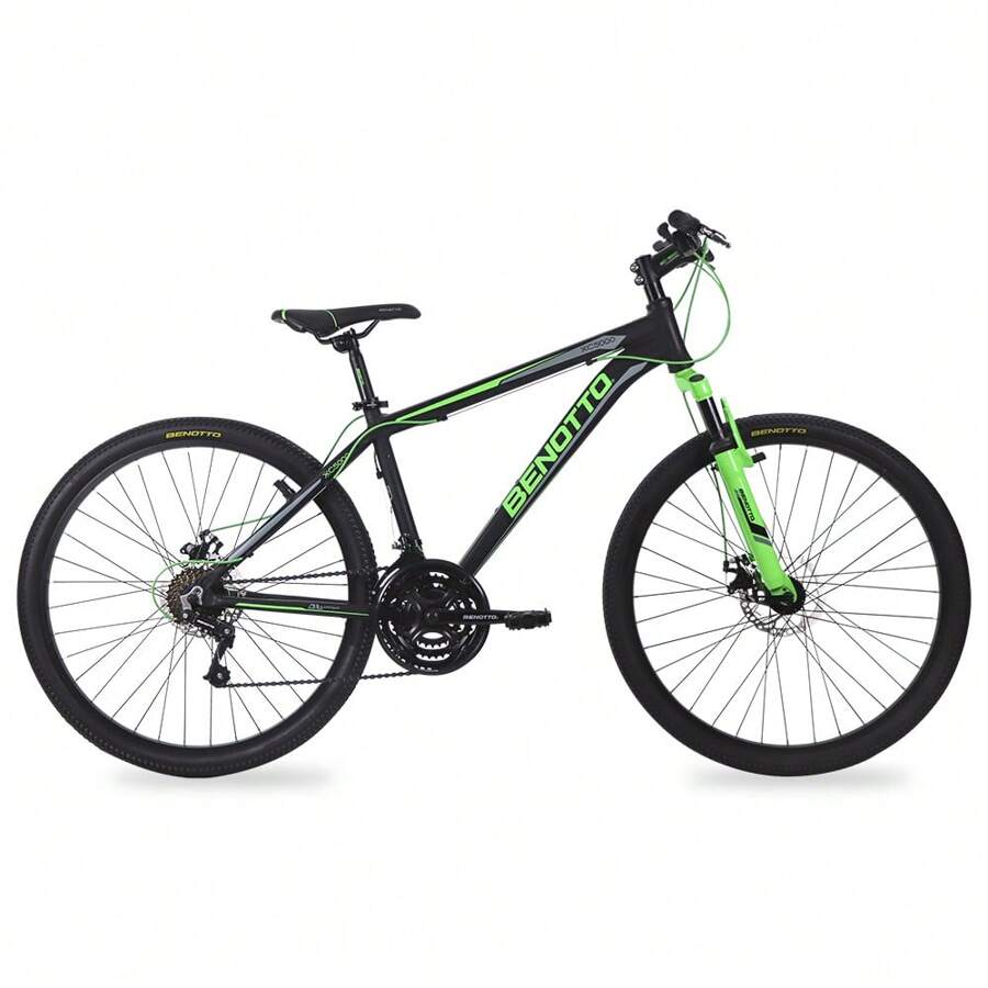 Bicicleta Benotto Montaña XC-5000 R26 Aluminio 21V. Negro/Verde Talla:SS - Negro - Ver 1