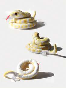 迷你可爱卡通毛绒蛇玩具，看起来像一条真正的蟒蛇，有蓝岛三尾蛇和猩红王蛇可供选择，材质可爱柔软，亲肤舒适，造型逼真，非常适合恶作剧或赠送给朋友和自己，家居装饰有趣的毛绒，迷你玩具，迷你玩具，动物尾巴，章鱼毛绒，傻