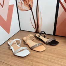 Women Flat Sandals - 黑色 - 查看 3