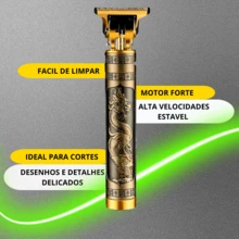 Maquina de Cortar Cabelo e Barba Premium para Acabamento