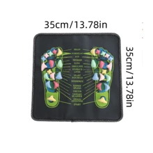 Foot Massage Mat, Foot Massage Pad, Toe Pressure Board, Cobblestone Foot Massager (Random Stone Color)