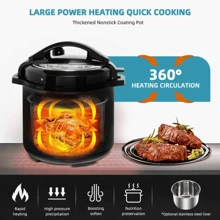 Ollas a presión eléctricas multifunción para sopa, gachas, arroz, calentador de comida, cocina, olla a presión inteligente para el hogar, 5L - Tipo de Enchufe A USA (110-127V) - Ver 3