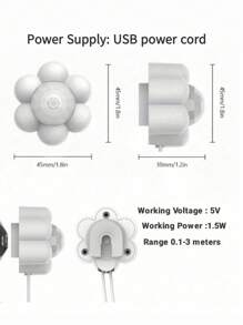 1入組電動寵物飲水器適用於狗狗和貓適用於誘導喝水 - 白色 - 查看 10