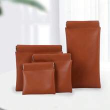 QUONMU 4入組彈性自封式收納袋，可攜帶口紅刷、衛生巾、耳機、太陽眼鏡、的化妝袋 - 彩色 - 查看 8