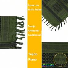 Shemagh  Bufanda panuelo chal Clásica Algodón Moda - Camel - Ver 4