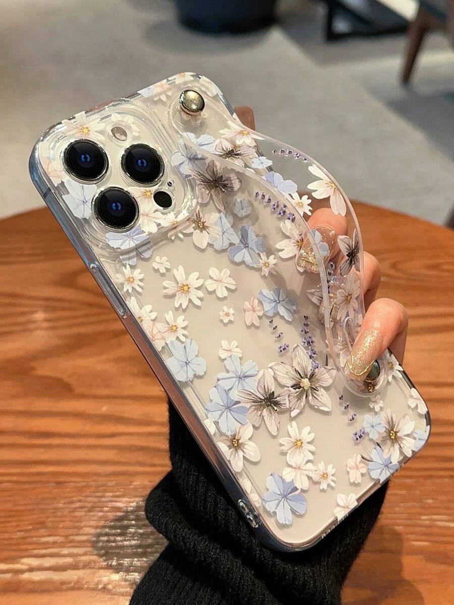 Floral Painted Space Case Shockproof Phone Case Compatible With IPhone 11, 12 Pro Max, 13 Pro Max And More Waterproof Anti-Fall Scratch Resistant - Multicolor - View 1