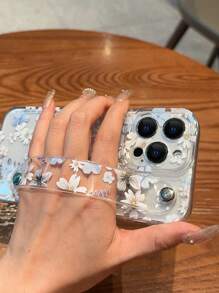 Floral Painted Space Case Shockproof Phone Case Compatible With IPhone 11, 12 Pro Max, 13 Pro Max And More Waterproof Anti-Fall Scratch Resistant - Multicolor - View 3