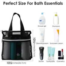 New Portable Shower Bag With Mesh Cosmetic And Storage Bag, Breathable Beach Bag For Travel - Multicolor - View 6