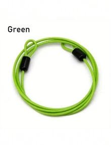 1pc Outdoor Travel Security Cable Lock, Braided Steel Coated Luggage Lock, Lightweight Double Loop Security Cable Rope. - Multicolor - View 9