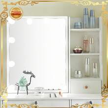 Large Vanity Desk With LED Lighted Mirror & Power Outlet, Makeup Vanity Table With 5 Drawers,Storage, Brightness & Lighting Color Adjustable, Come With Stool, For Bedroom, Bathroom - 10LED - View 9