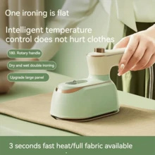 Mini Steam Iron, Handheld Hanging Ironing Machine, Suitable For Clothes, Portable Mini Steam Irons On Clothes, Handheld Steam Iron, Dry And Wet Ironing, Strong Penetration Steam To Remove Wrinkles, Suitable For Small Irons At Home, Office, And Travel - EU C Type Plug(220-240V) - View 3