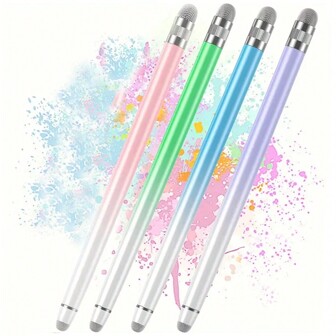 4pcs/1pc Stylus Pen Touch Screen Stylus Pen For Tablet Computer Universal Headed Capacitive Pen Is Compatible With Apple/Android Mainstream Mobile Phones And Tablets On The Market, One Pack Gift For Birthday/Easter/President's Day/Boy/Girlfriends,For IPad Stylus, Optical Fiber Head Universal Stylus Touch Screen For IPhone/IPadPro/Mini/Air/Android/Microsoft/Surface Full Capacitive Touch Screen