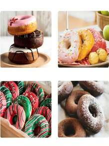 Máquina de Fazer Donuts 3 Buracos Rosquinhas Automática Culinária 110V e 220V - Sortido - Visão 9