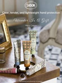 Sabon 1 pieza 30ml Crema de manos para manos secas y agrietadas, blanqueadora, nutritiva, reparadora, anti-agrietamiento, crema de manos hidratante de tamaño de viaje para mujeres - té de rosas - Ver 2