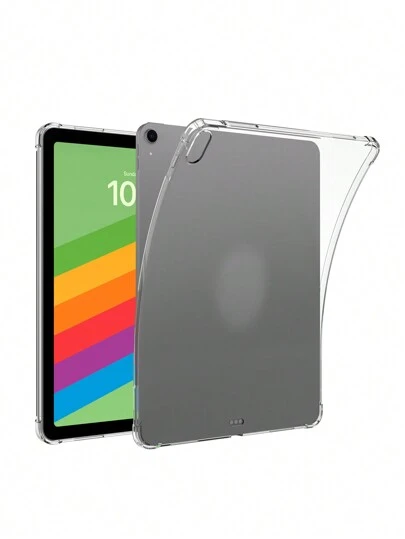 Apple 1pc Clear TPU Case, Full Protection, Anti-Fall, Four Corner Airbag, Silicon Soft Shell, Transparent Shell, Protective Case, Compatible With IPad
