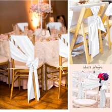 16pcs Light Purple Chair Sashes With Bow Universal Chair Back Decoration, Suitable For Wedding, Restaurant, Event Decor, Party, Hotel Activity Decor - Multicolor - View 10