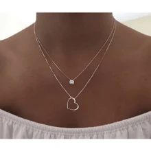 Women Pendant Necklaces - 銀色 - 查看 1