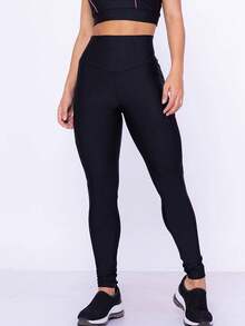 Women Sports Leggings - 黑色 - 查看 2