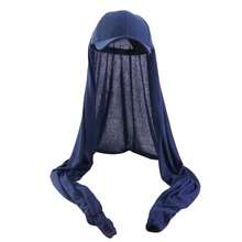 2-In-1 Muslim Women Baseball Cap And Scarf Hijab Shawl Hat - Black - View 4