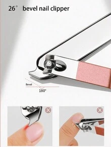 12PCS Manicure Set Stainless Steel Nail Clipper Kit Professional Grooming Kits Face Hand Foot Skin Care And Nail Care Tools With Leather Travel Case,Beauty Tool Portable Set Professional Grooming Kits, Travel Nail Kit - Multicolor - View 2