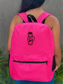 Women Functional Backpacks - 玫紅色 - 查看 1