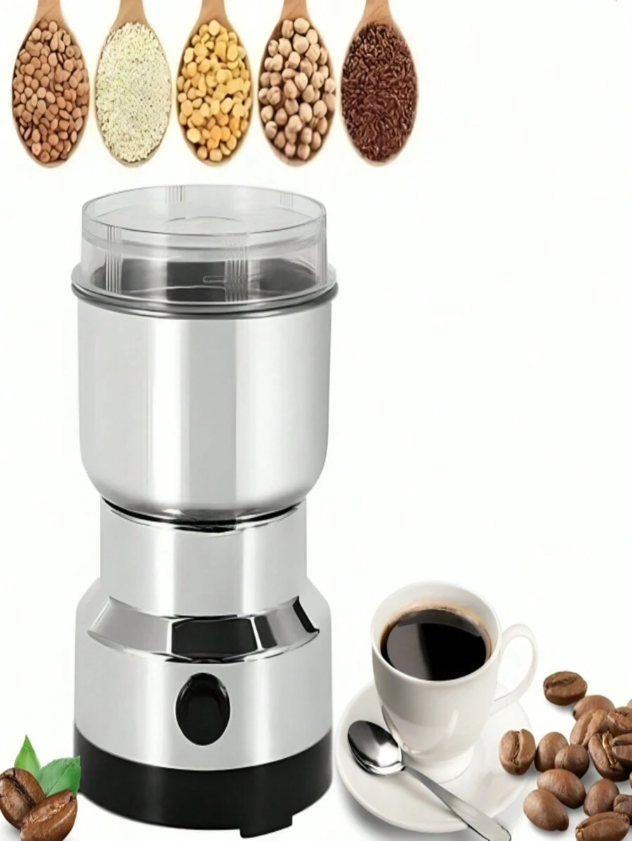 Electric Coffee Grinder - Steel - View 1