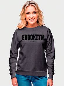 Women Sweatshirts - 深灰色 - 查看 1