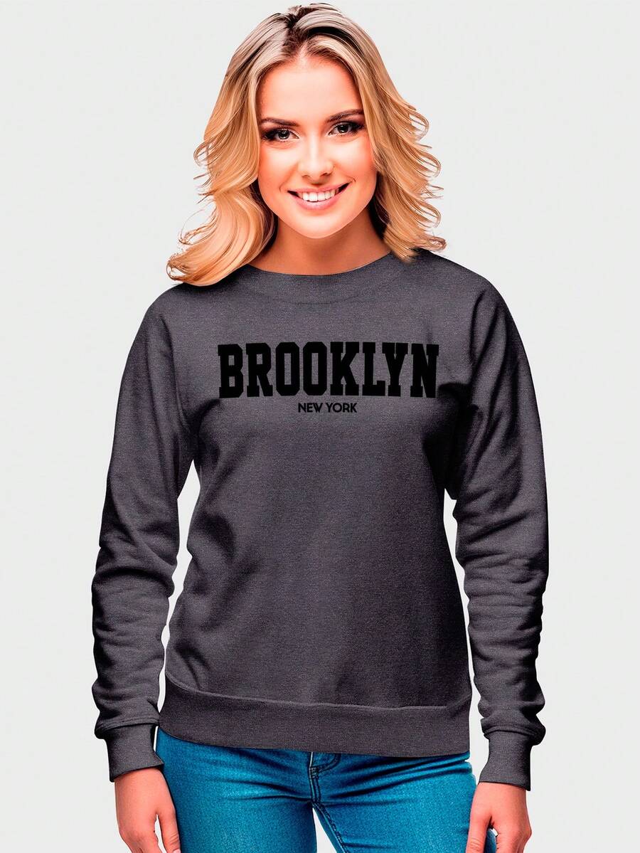 Women Sweatshirts - 深灰色 - 查看 1