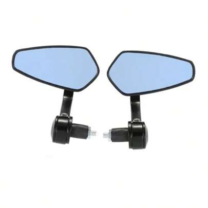 2 Piezas De Espejo Moto Retrovisor Lateral Deportivo Universal Estilo Diamante Motocicleta Cuatrimoto Rotacion de 360 Grados