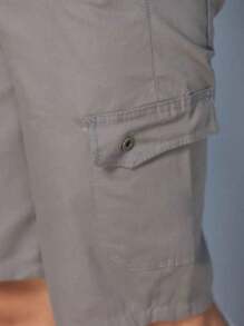 Men Denim Shorts - 深灰色 - 查看 6