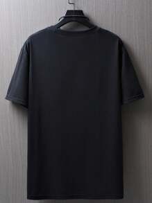Men T-Shirts - 黑色 - 查看 7