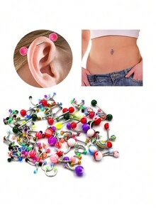 50pcs/105pcs/120pcs/200pcs/隨機混色穿刺工具組 - 混色混款 - 查看 8
