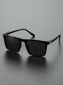 1 Peça Óculos de Sol Quadrados de Plástico com Proteção UV da Moda para Homens, para Uso Externo, Praia, Festa, Montanhismo, Rua, Snapshots, Acessórios para Férias na Praia Tropical, Praia, Férias, Viagens