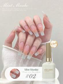 XEIJAYI 1瓶装15毫升绿色凝胶指甲油，四季美甲，可卸LED凝胶指甲油，DIY家庭沙龙美甲，夏季送给女性女孩的美甲礼物 - 彩色 - 查看 15