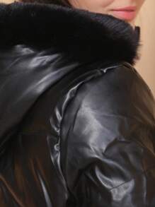 Women Winter Coats - 黑色 - 查看 10