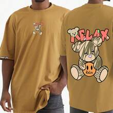 Men T-Shirts - 駝色 - 查看 1