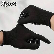 1pc Breathable Anti-Slip Gloves, Suitable For Outdoor Cycling & Fitness - Lightweight & Comfortable,Black Gloves