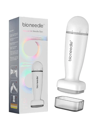 Adjustable Microneedle Stamp, Professional Microneedle Stamp, Face, Scalp, Beard, Body Microneedle Pen, Best Microneedle Roller Alternative, 0.25mm-2.0mm Needle Head Combo Set, Mother's Day, Women's Day, Nurse's Day, Birthday, Back To School, Holiday Gift, Back To School Supplies, Home Skincare, Microneedle Stamp, Microneedle, Minoxidil, Beauty, Skincare Products