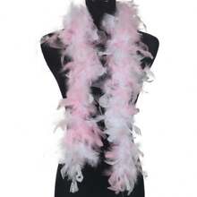 1 件人造羽毛围巾非常适合女士服装配饰派对舞蹈装扮节日圣诞树装饰手工制作 DIY 万圣节 - A - 查看 3