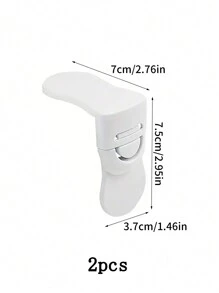 2入組防夾右角抽屜鎖，櫥櫃門鎖，角落鎖，冰箱鎖，保護鎖，兒童安全鎖