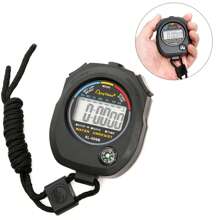 1 Paquete Cronómetro y temporizador digital deportivo multifunción, Pantalla grande con fecha hora y función de alarma, adecuado para entrenadores deportivos, entrenadores de fitness y árbitros. - Multicolor - Ver 1