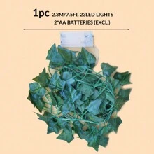1buc 2.3M/5M/10M Iedera Artificială Alpinism Creeper Vine Decorativ String Lumini Pentru Nunți și Festivaluri - Galben - Vizualizare 10