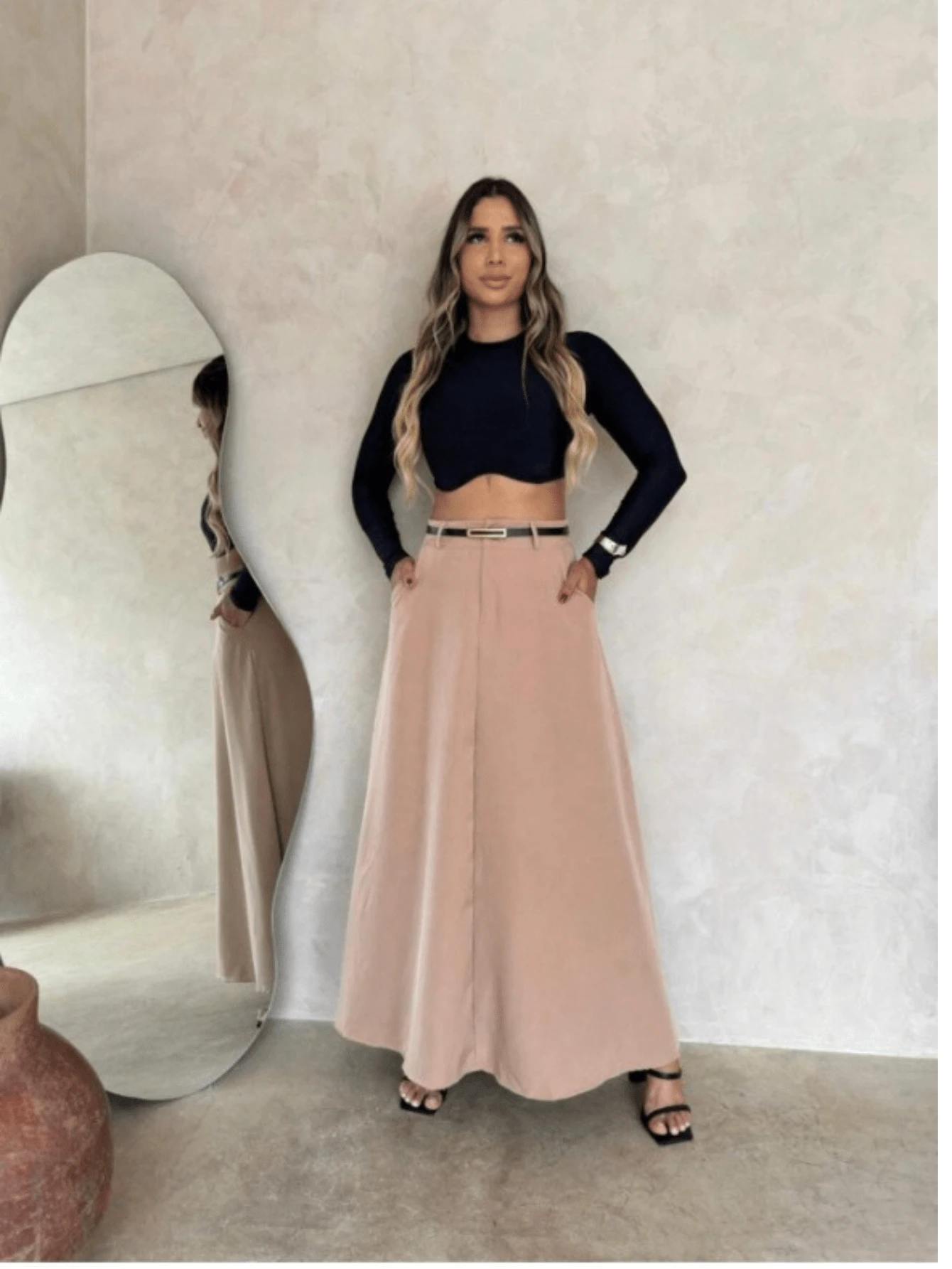 Women Skirts - Màu be - Xem 1