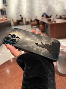 Plain Edge Precision Hole Jesus Cross Painted Anti-Shock Phone Case Compatible With IPhone P14 Pro Max, 3D P13 Cartoon P11 Painted P12 Anti-Shock XR Cartoon 78GES2 Case, XS, P15 Samsung A03s, A03core, A04, A12, A13, A14, A21s, A22, A23, A24, A32, A33a34, A5 A51A52, A53, A54, A71, A72, A73, S20FE, S21, S22, And Xiaomi/Redmi Series Redmi 9, Redmi 9a, Redmi 10a, Redmi 10c, Redmi Note9, Redmi Note10, Redmi Note11, Redmi Note12, Redmi 12, And Redmi 12c