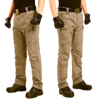 Pantalones Tácticos Miveni Hombre Bolsillos Múltiples Ix7
