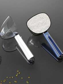 1入組多功能穀物米勺，廚房冰淇淋勺子，食品鏟子，麵粉，糖，幹果及寵物食品勺子 - 彩色 - 查看 2