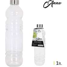 Inde BOTELLA VIDRIO 1L TAPÓN METALIZADO 8X31CM - Botella Vidrio Elegante y Funcional - Botella Vidrio Duradera y Versátil - Botella Vidrio Reutilizable - Multicolor - Ver 1