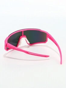 1 Stück Damen Kunststoff Sport Radsport Wrap Stil Y2K dekorative Mode Sportbrille, geeignet für tägliche Fotografie, Outfits, Einkaufen, Radsport, Skifahren und mehr Strandaccessoires für Damen Brillen Sonnenbrillen Bequeme Lässig Outfits für den Außenbereich Radfahrbrille für Sommerurlaub, Outdoor, Reisen
