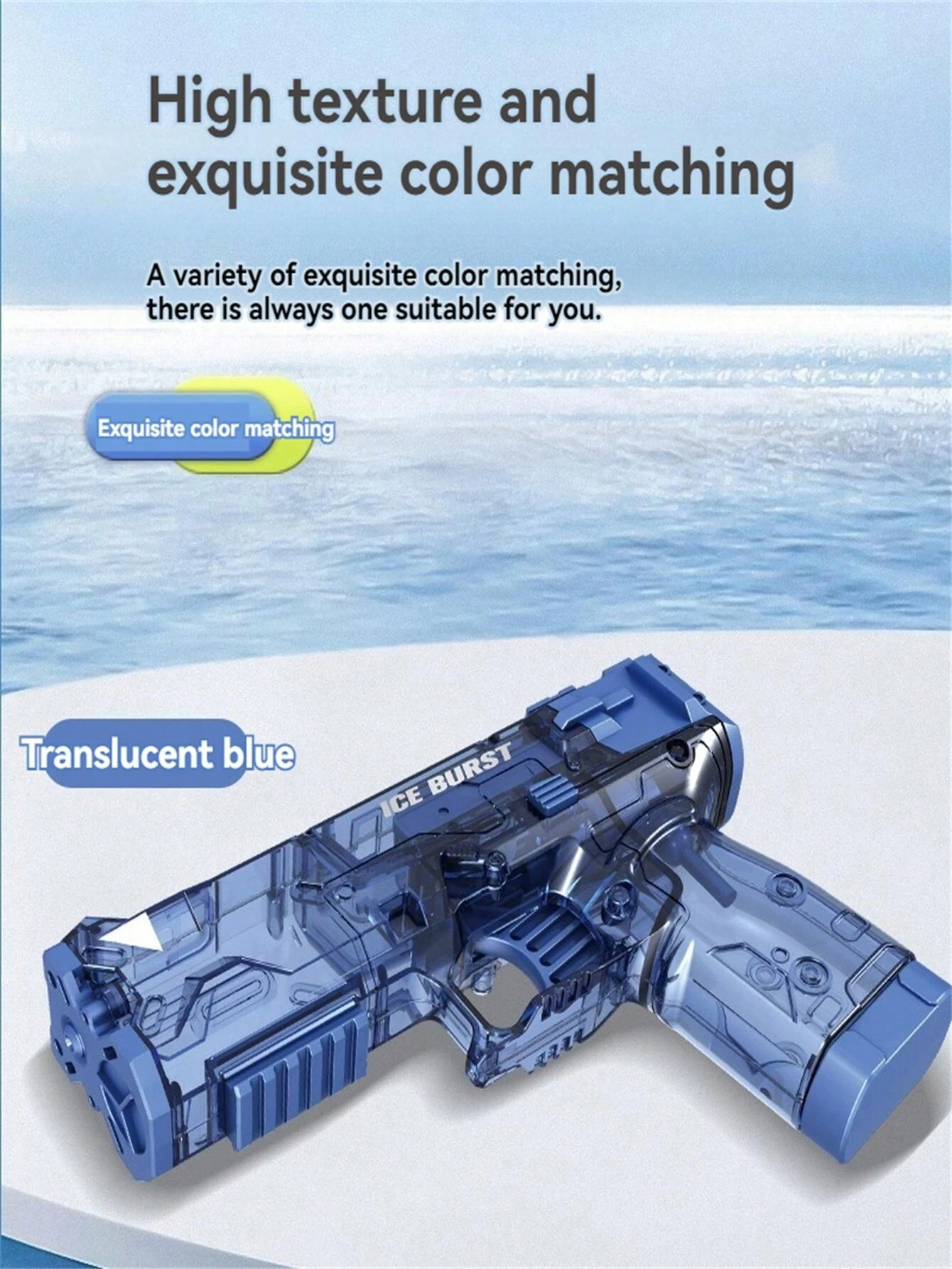 1pc Children's Manual Water Gun With PumpAction And High Capacity For