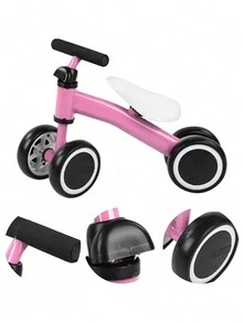 Mini Bicicleta De Impulso Balance Equilibrio Moto Bebe - Rosa - Ver 3